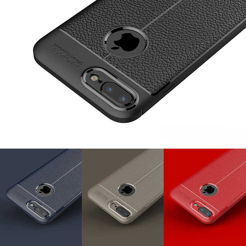 Apple iPhone 7 Plus Kılıf Zore Niss Silikon Kapak Gri