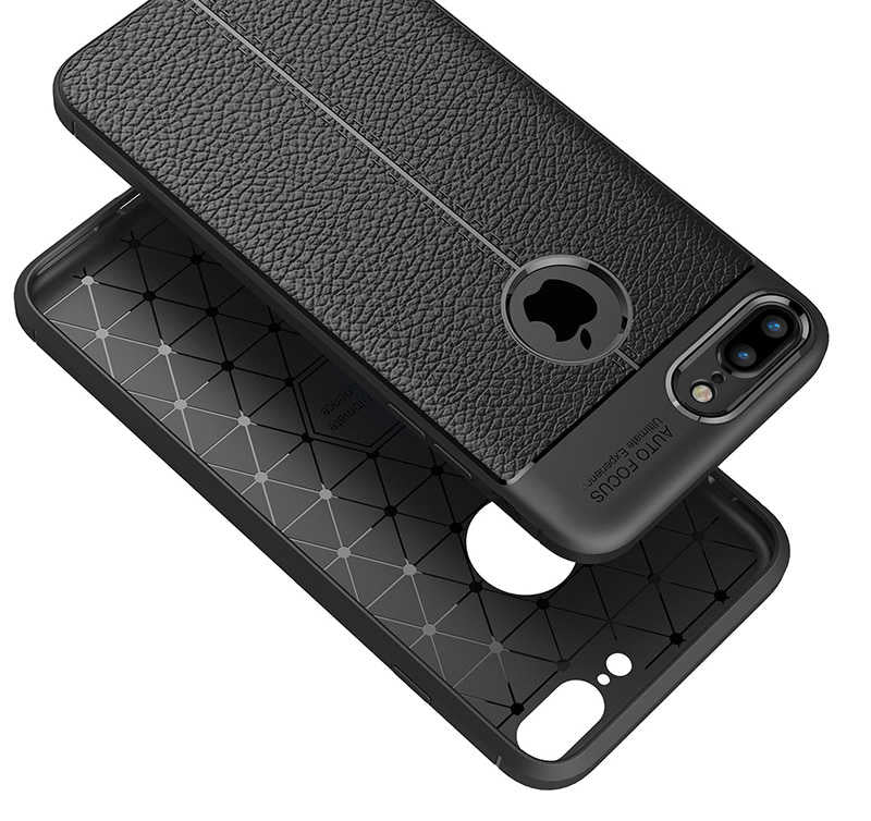 Apple iPhone 7 Plus Kılıf Zore Niss Silikon Kapak Kırmızı