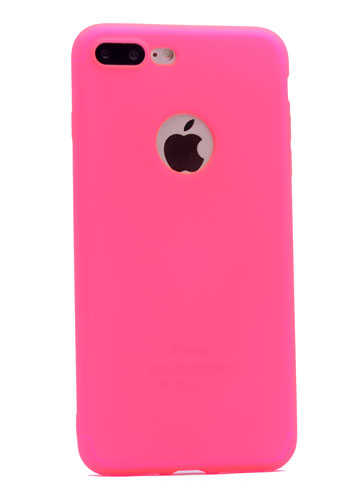 Apple iPhone 7 Plus Kılıf Zore Premier Silikon Kapak Pembe