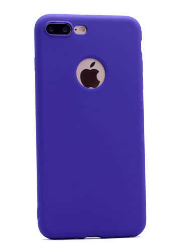 Apple iPhone 7 Plus Kılıf Zore Premier Silikon Kapak Mor