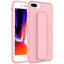 Apple iPhone 7 Plus Kılıf Zore Qstand Kapak Pembe