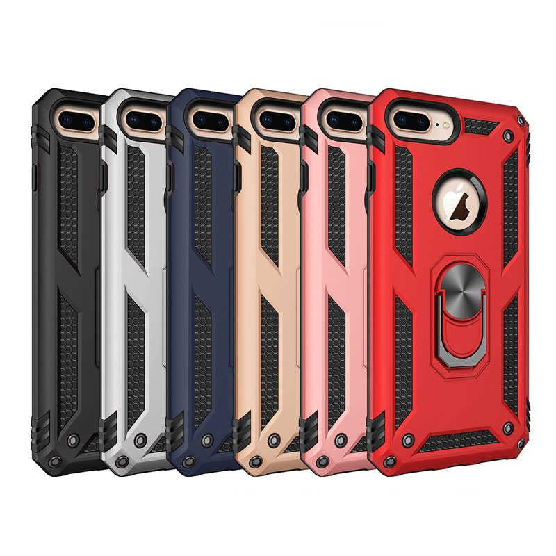 Apple iPhone 7 Plus Kılıf Zore Vega Kapak Gri