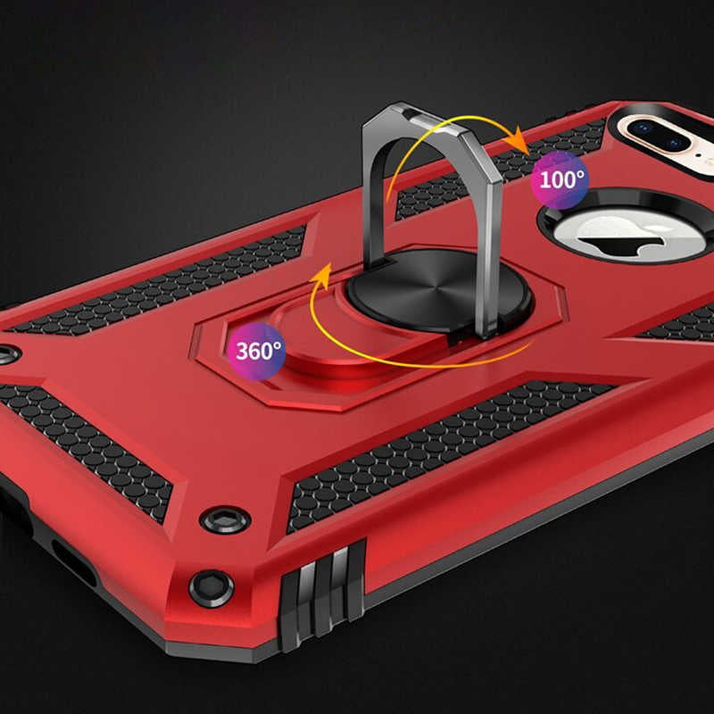 Apple iPhone 7 Plus Kılıf Zore Vega Kapak Gri