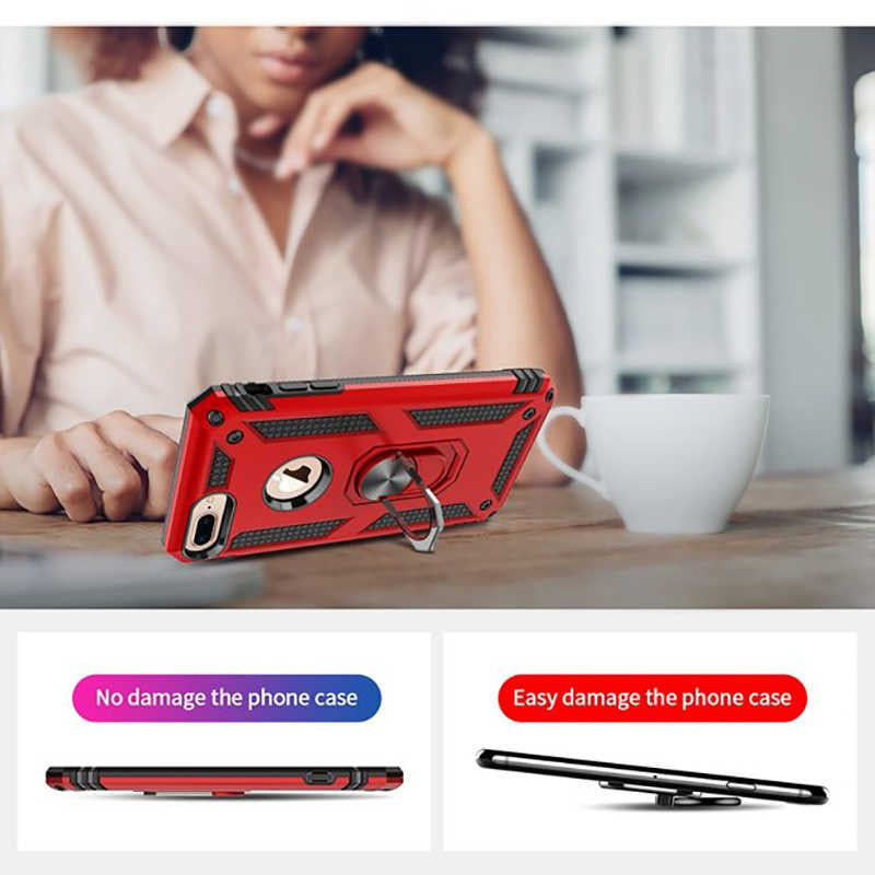 Apple iPhone 7 Plus Kılıf Zore Vega Kapak Gri