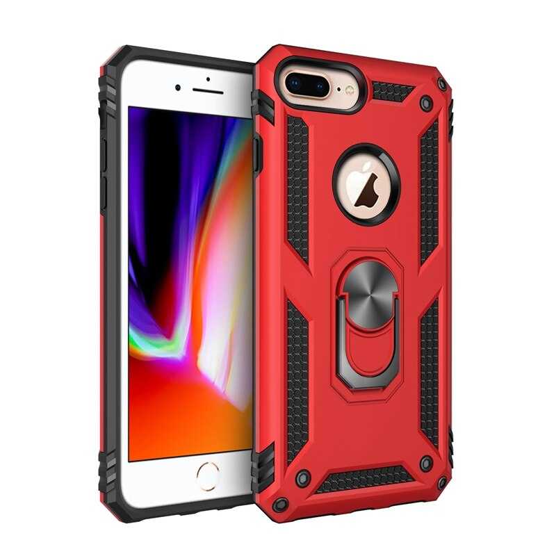 Apple iPhone 7 Plus Kılıf Zore Vega Kapak Kırmızı