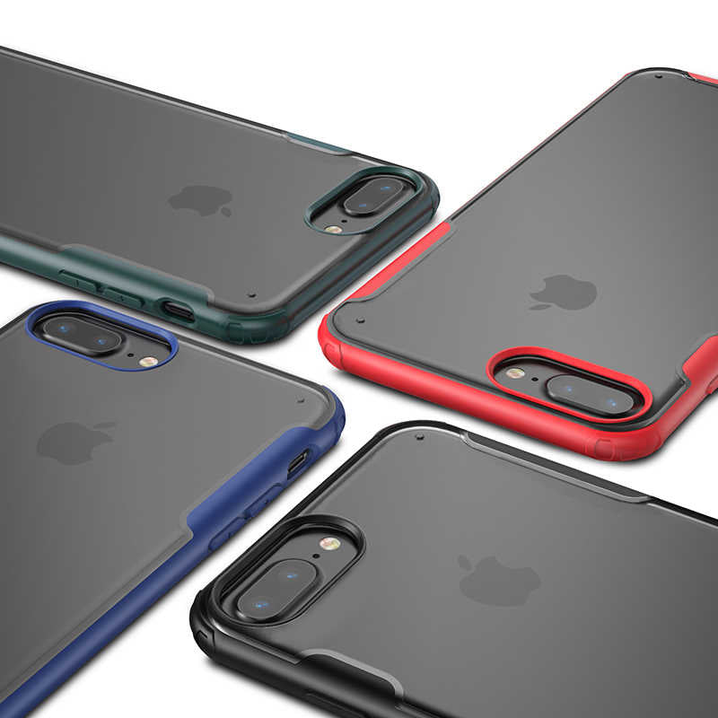Apple iPhone 7 Plus Kılıf Zore Volks Kapak Kırmızı