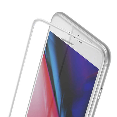Apple iPhone 7 Plus Zore Anti-Dust Glass Temperli Ekran Koruyucu Beyaz