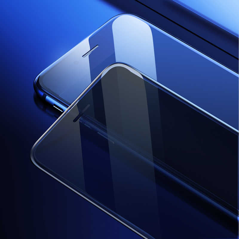 Apple iPhone 7 Plus Zore Anti-Dust Privacy Temperli Ekran Koruyucu Beyaz