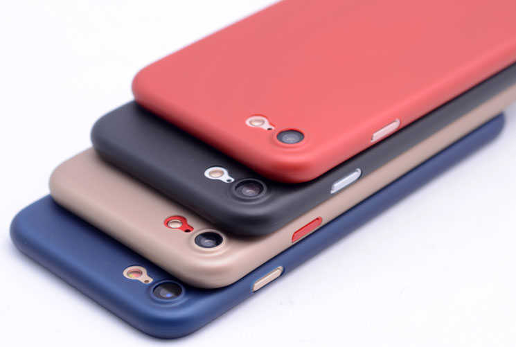 Apple iPhone 8 Kılıf Zore 1.Kalite PP Silikon Lacivert