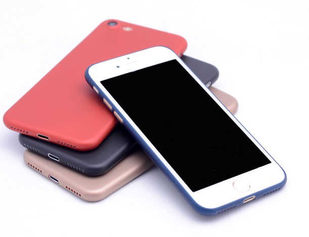 Apple iPhone 8 Kılıf Zore 1.Kalite PP Silikon Transparan Siyah