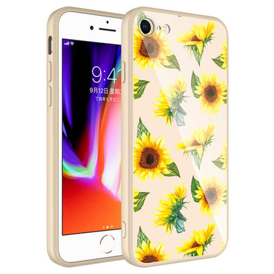 Apple iPhone 8 Kılıf Kamera Korumalı Desenli Sert Silikon Zore Epoksi Kapak NO4