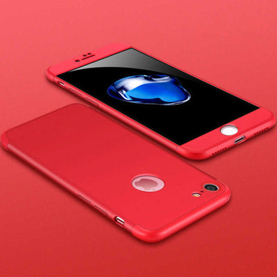 Apple iPhone 8 Kılıf Zore Ays Kapak Kırmızı