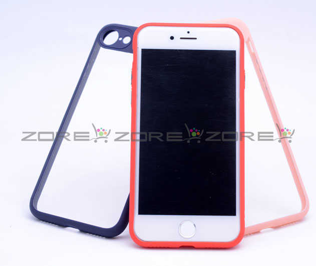 Apple iPhone 8 Kılıf Zore Buttom Kapak Kırmızı