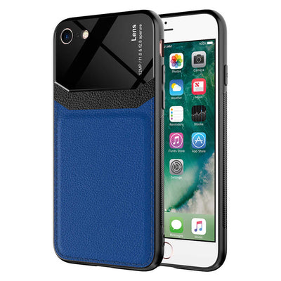 Apple iPhone 8 Kılıf Zore Emiks Kapak Lacivert
