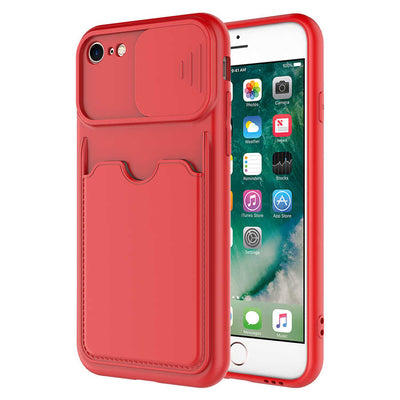 Apple iPhone 8 Kılıf Zore Kartix Kapak Koyu Yeşil