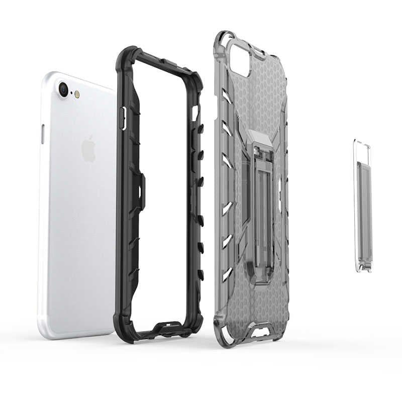 Apple iPhone 8 Kılıf Zore Klik Silikon Renksiz