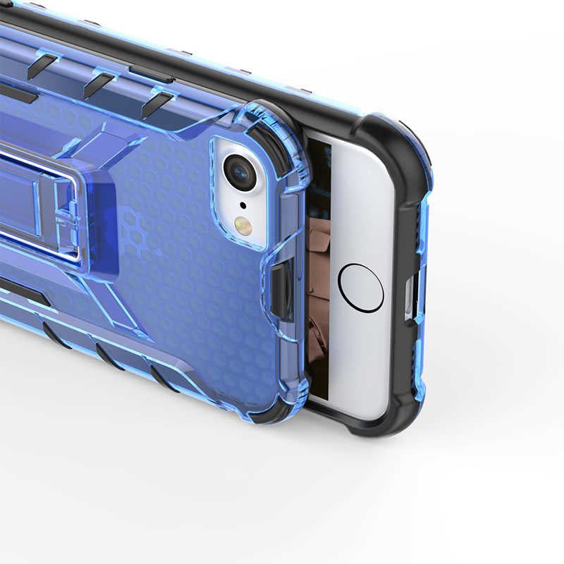 Apple iPhone 8 Kılıf Zore Klik Silikon Kırmızı