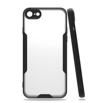 Apple iPhone 8 Kılıf Zore Parfe Kapak Siyah
