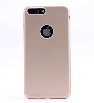 Apple iPhone 8 Kılıf Zore Premier Silikon Kapak Gold