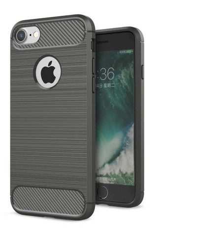 Apple iPhone 8 Kılıf Zore Room Silikon Kapak Gri