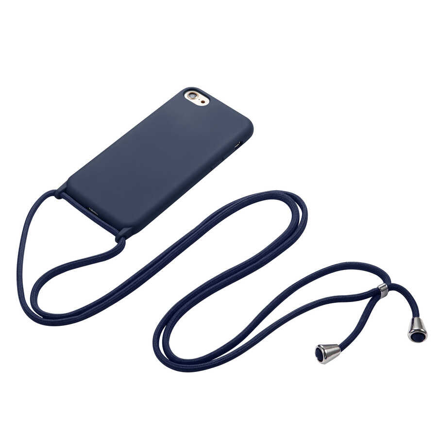 Apple iPhone 8 Kılıf Zore Ropi Kapak Lacivert