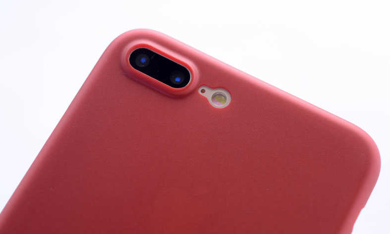 Apple iPhone 8 Plus Kılıf Zore 1.Kalite PP Silikon Siyah