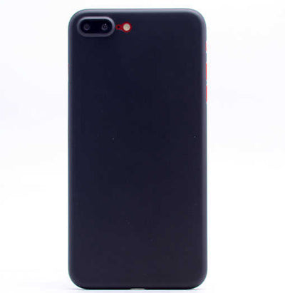 Apple iPhone 8 Plus Kılıf Zore 1.Kalite PP Silikon Siyah