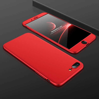 Apple iPhone 8 Plus Kılıf Zore Ays Kapak Kırmızı