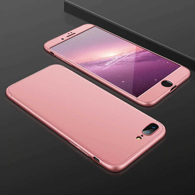 Apple iPhone 8 Plus Kılıf Zore Ays Kapak Rose Gold