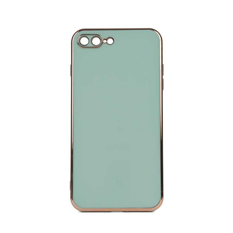 Apple iPhone 8 Plus Kılıf Zore Bark Kapak Açık Yeşil