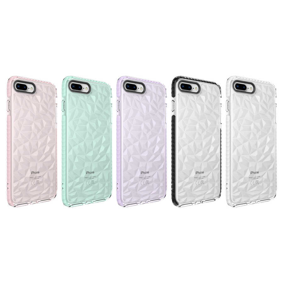 Apple iPhone 8 Plus Kılıf Zore Buzz Kapak Pembe