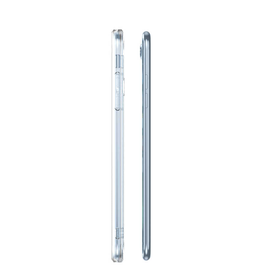 Apple iPhone 8 Plus Kılıf Zore Fizy Kapak Renksiz