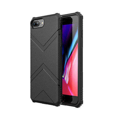 Apple iPhone 8 Plus Kılıf Zore Hank Silikon Koyu Yeşil