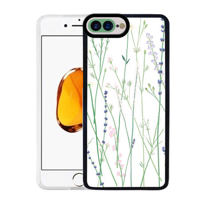 Apple iPhone 8 Plus Kılıf Zore M-Fit Desenli Kapak Flower No4