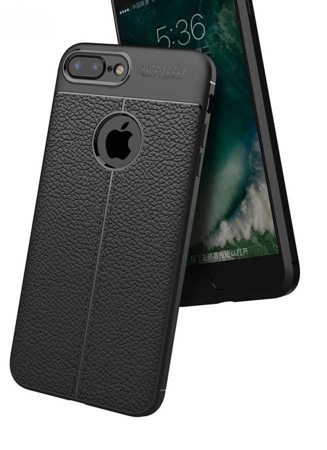 Apple iPhone 8 Plus Kılıf Zore Niss Silikon Kapak Lacivert