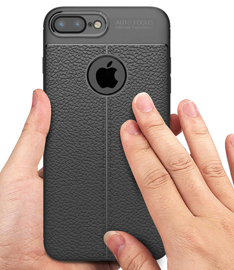 Apple iPhone 8 Plus Kılıf Zore Niss Silikon Kapak Gri