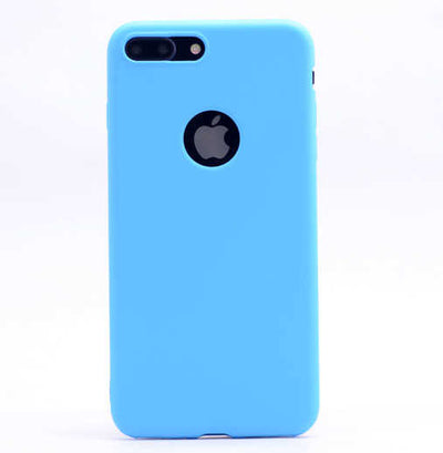 Apple iPhone 8 Plus Kılıf Zore Premier Silikon Kapak Lacivert