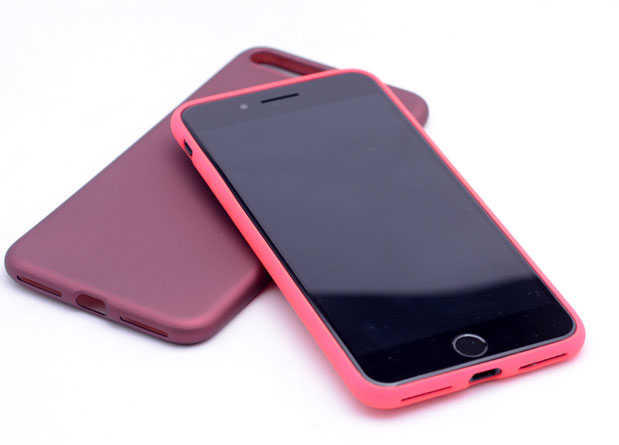 Apple iPhone 8 Plus Kılıf Zore Premier Silikon Kapak Lacivert