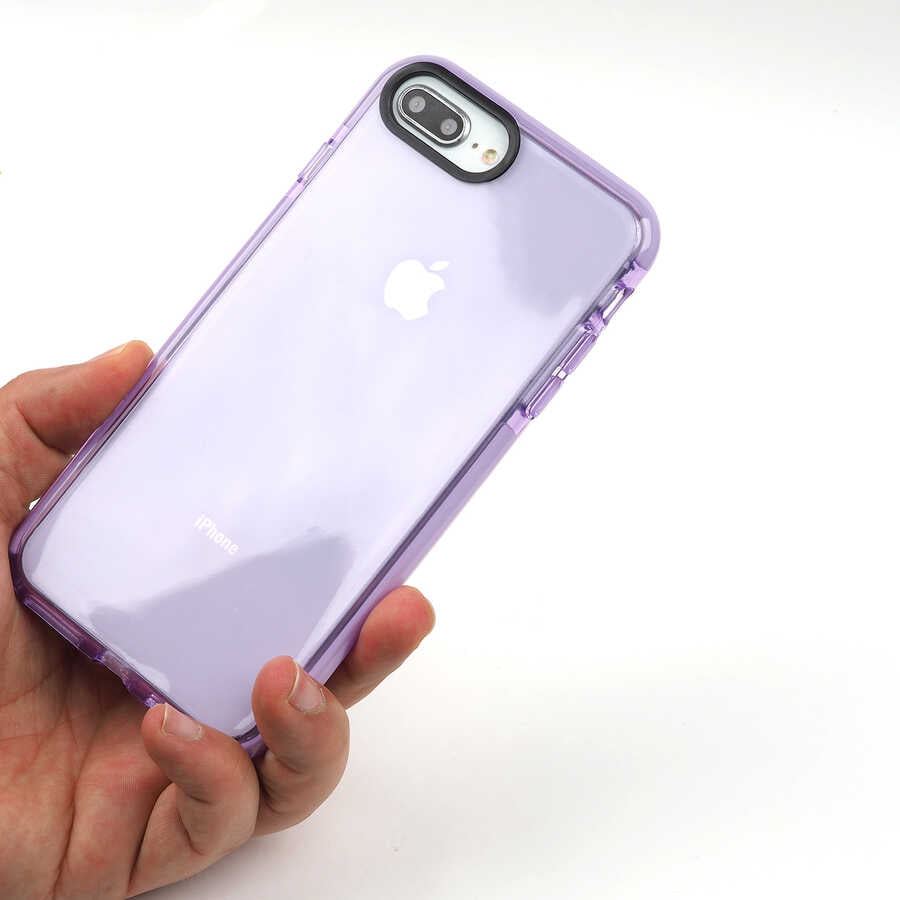 Apple iPhone 8 Plus Kılıf Zore Punto Kapak Siyah