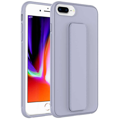 Apple iPhone 8 Plus Kılıf Zore Qstand Kapak Siyah