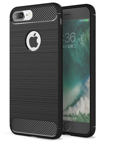 Apple iPhone 8 Plus Kılıf Zore Room Silikon Kapak Siyah