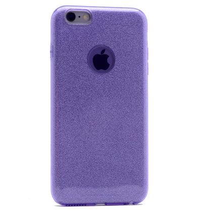 Apple iPhone 8 Plus Kılıf Zore Shining Silikon Mor