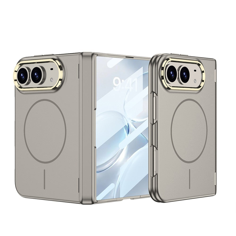 Apple iPhone Duo Kılıf M-safe Şarj Özellikli Zore Kıpta KPT-14 Sert PC Kapak