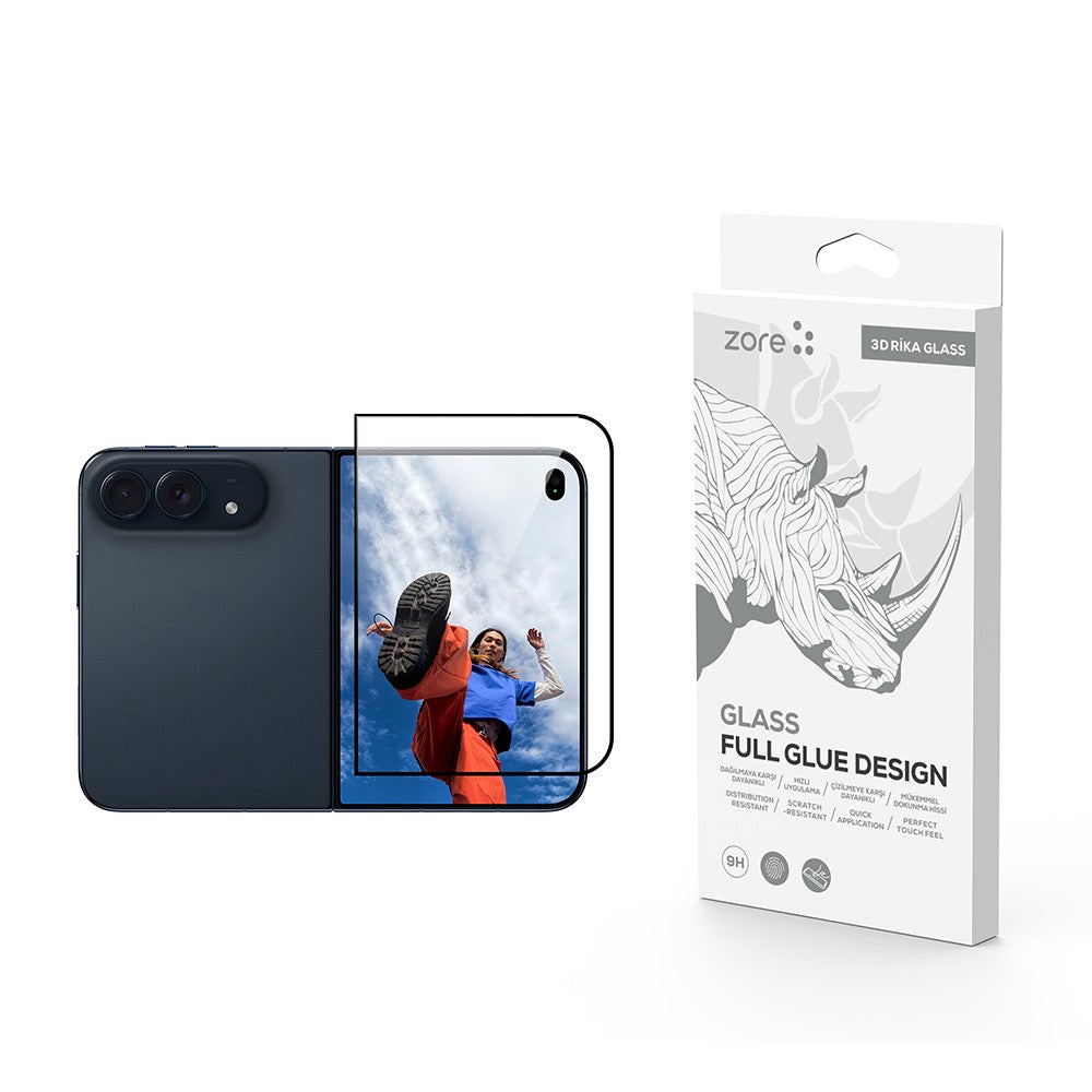Apple iPhone Duo Zore Rika Premium Temperli Cam Ekran Koruyucu