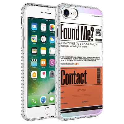 Apple iPhone SE 2020 Kılıf Airbag Kenarlı Renkli Desenli Silikon Zore Elegans Kapak NO6