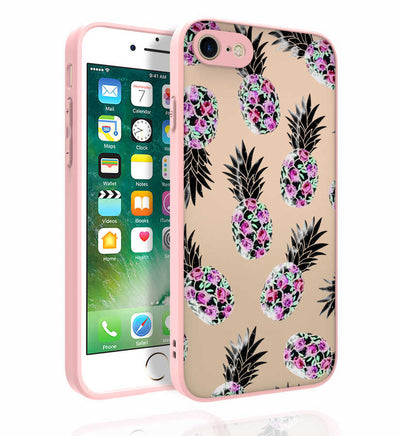 Apple iPhone SE 2020 Kılıf Desenli Kamera Korumalı Parlak Zore Nora Kapak NO1