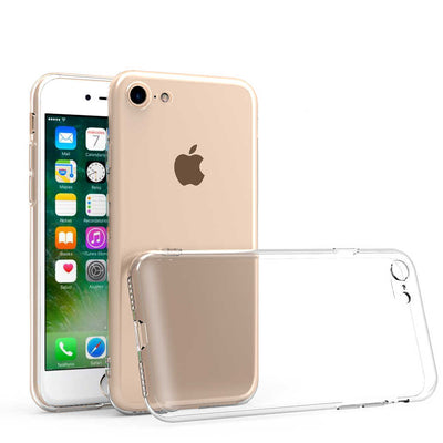 Apple iPhone SE 2020 Kılıf Zore Kamera Korumalı Süper Silikon Kapak Renksiz