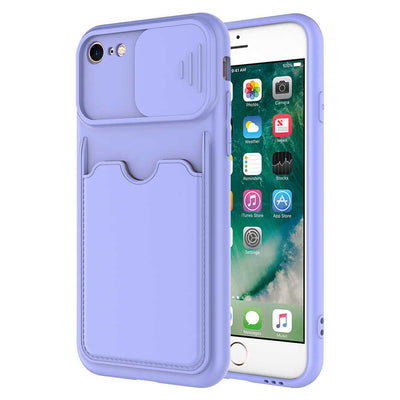 Apple iPhone SE 2020 Kılıf Zore Kartix Kapak Siyah