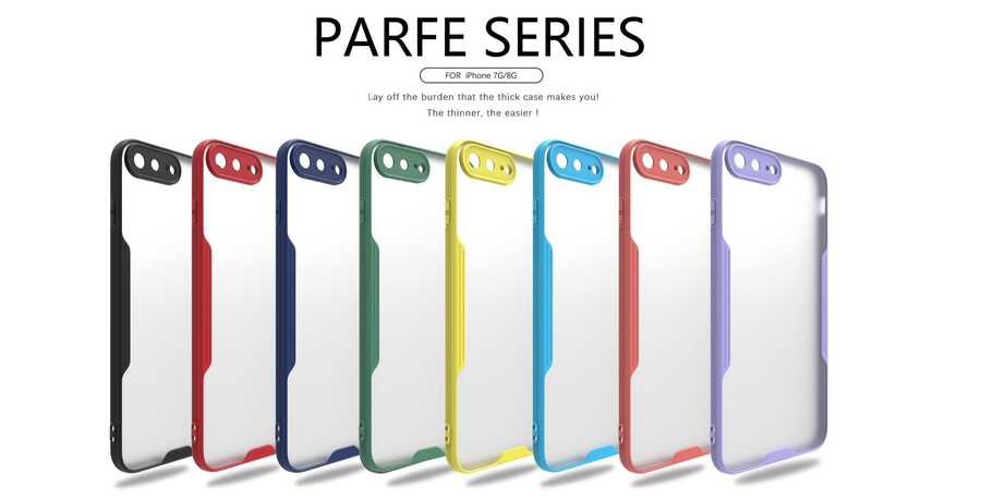 Apple iPhone SE 2020 Kılıf Zore Parfe Kapak Mor