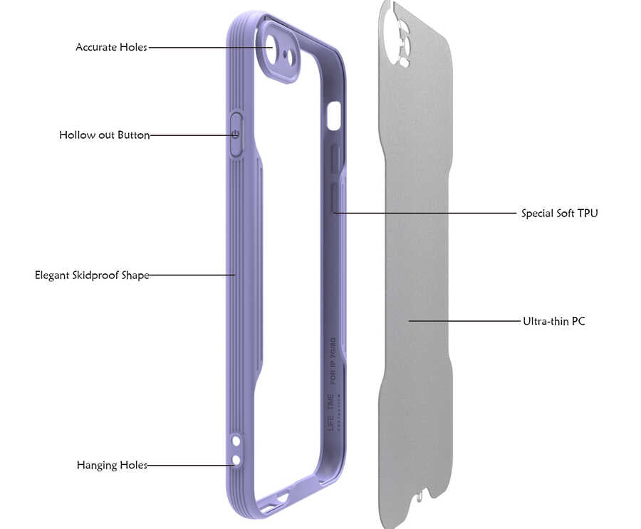 Apple iPhone SE 2020 Kılıf Zore Parfe Kapak Koyu Yeşil